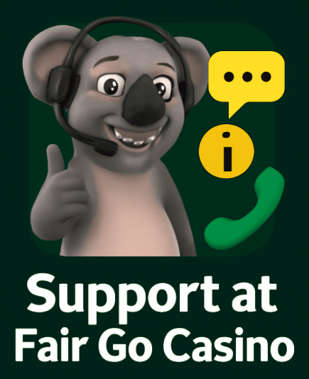 Customer support options for Fair Go Casino